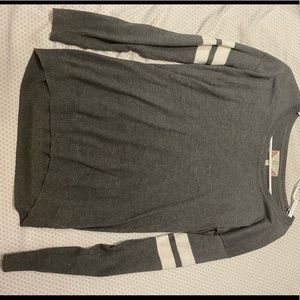 Grey varsity style sweater
